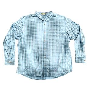 Cabela’s Wrinkle Free Blue Plaid Shirt